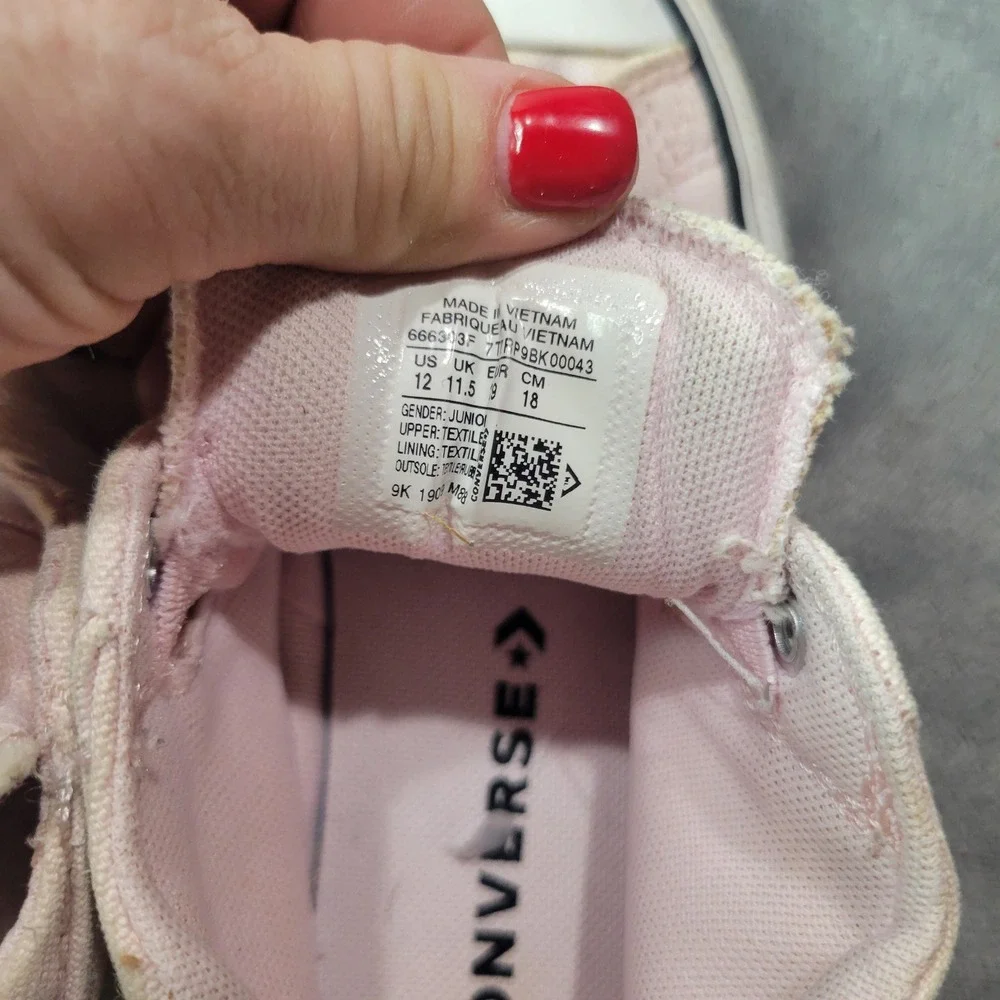 Converse Chuck Taylor All Star Madison Pink Iridescent Sneaker Womens 12 666302F